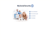 Tablet Screenshot of mysocialsecurity.be